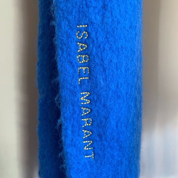 Isabel Marant Blue and White Ombré Firna Scarf FW2020 - Picture 3 of 5